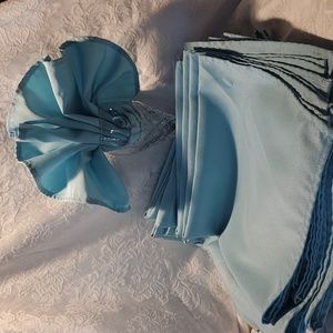 25 Blue Cloth Napkins 20x20”